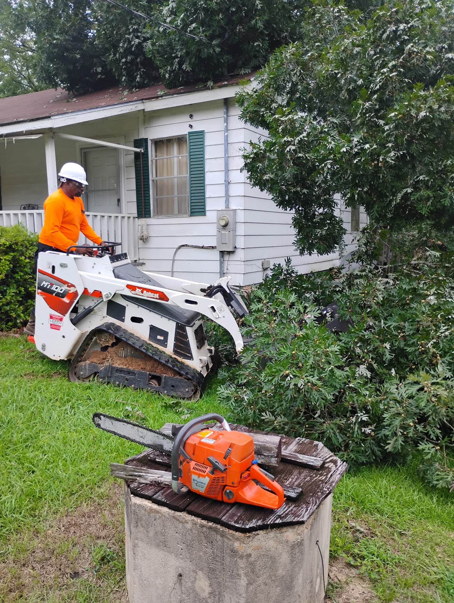 Skid steer cleanup